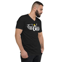 Load image into Gallery viewer, Unisex Short Sleeve V-Neck T-Shirt
